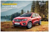 NEW FEATURE-LOADED RANGE Renault KWID KWID.pdfThe Renault KWID is designed to turn heads. Its SUV-inspired design with short overhangs along with a 180 mm high ground clearance exudes