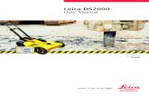 Leica DS2000 User Manual - surveyteq.com...CAUTION If the accessories used with the product are not properly secured and the product is subjected to mechanical shock, for example blows