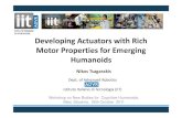 Click to edit Master title st Developing Actuators h2t- ... Click to edit Master title stDeveloping Actuators with Richyle Click to edit Master subtitle style Motor Properties for
