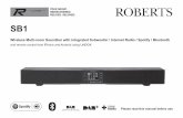 Wireless Multi-room Soundbar with integrated … Issue 1.pdfWireless Multi-room Soundbar with integrated Subwoofer / Internet Radio / Spotify / Bluetooth and remote control from iPhone