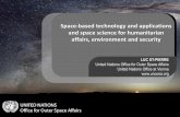 Space-based technology and applications and space science for … · 2018-10-08 · Space-based technology and applications and space science for humanitarian affairs, environment