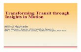 Transforming Transit through Insights in Motion Insights in Motion... · 2018-03-12 · Transforming Transit through Insights in Motion Milind Naphade Senior Manager, Smarter Cities