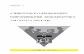 ADMINISTRATION–MANAGEMENT, RESPONSIBILITIES, … · part 1: administration–management, responsibilities, documentation and safety systems 1.1 keeping records 7 1.2 controlling