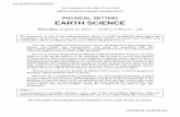 PHYSICAL SETTING EARTH SCIENCE - JMAPjmap.org/IJMAP/EarthScience/0814ExamES.pdf · 2017-01-01 · The University of the State of New York REGENTS HIGH SCHOOL EXAMINATION PHYSICAL