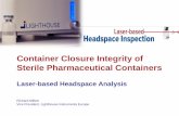 Container Closure Integrity of Sterile Pharmaceutical ... Case study 2: Process optimisation 26 Case