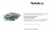 Integrated drive for IMfinity motors with or w/o brake · Commander ID300/302 may contain unprotected live parts, which may be moving or rotating, as well as hot surfa sensitive to