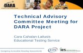 Cara Cahalan-Laitusis Educational Testing Service...accommodations (504/IEP) • Students with disabilities who took the test with accommodations (Read aloud) – Second purpose •