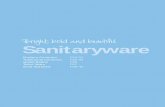 Bright, bold and beautiful Sanitaryware · 10 Sanitaryware Price includes VAT Sanitaryware / Inglis Inglis Inglis - Suite Code Description Size (mm) RRP E10139 Close Coupled WC Pan