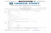 KVPY QUESTION PAPER-2018 (STREAM SA)careerpoint.ac.in/answer-key-solutions/kvpy/kvpy-11-paper-solution.pdf · A person standing near its edge wishes to fetch a bucketful of water