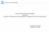 FY2007 Proposed Budget - Home | WMATA€¦ · FY2007 Proposed Budget MISSION STATEMENT: Utilizing it’s high quality experienced, multi-disciplinary planning, real estate, professional