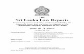 THE Sri Lanka Law Reports - LawNet · THE Sri Lanka Law Reports Containing cases and other matters decided by the Supreme Court and the Court of Appeal of the Democratic Socialist