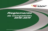 Reglamento de Competición 2018-2019 · 2018-08-27 · REGLAMENTO DE COMPETICIÓN 2018-2019 Artículo Página Artículo Página SECCIÓN II . NORMAS GENERALES DE COMPETICIÓN. 140