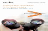 Achieving High Performance in the Postal Industry...Achieving High Performance in the Postal Industry Accenture Research and Insights 2013. 1 Foreword Introduction ... new sales and