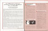 LE BREVET D'ETAT D'ÉDUCATEUR SPORTIF DEGRÉuv2s.cerimes.fr/media/revue-eps/media/articles/pdf/70199... · 2014-11-21 · LE BREVET D'ETAT D'ÉDUCATEUR SPORTIF DU 1. er. DEGRÉ .