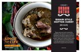 BIHARI STYLE MUTTON CURRY - Justice and Care · MUTTON CURRY (BIHAR) Deep, textured, and wonderfully satisfying, this mutton curry owes its heritage to the Bihari region, home to