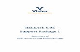 RELEASE 6.0E Support Package 1 - Vistex, Inc · Vistex Release 6.0E – Support Package 1 6 Summary of New Features and Enhancements Global Features Status Flow Activities Enhancements