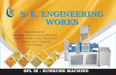 SK S. K. ENGINEERING WORKS · Soya Nuggets • Kurkure • Frayms • Snacks Food • Vermicelli • Noodles • Ovens • Rotary Roaster • Continuous Dryers • Coating Pan •