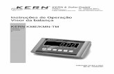 Instruções de Operação Visor da balança - KERN & …...Antes de conectar à rede de corrente controlar se o valor de voltagem imprimido na placa de carcaterísticas congrói com