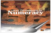 Key Definitions in Numeracy new definitions... · The Junior Certificate School Programme Literacy and Numeracy Strategy and the Demonstration Library ... We expect that this workbook