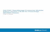 Dell EMC OpenManage Enterprise-Modular Edition …...OME-Modular facilitates configuration and management of a standalone PowerEdge MX chassis or group of MX chassis using a single