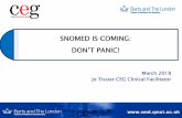 SNOMED IS COMING: DON’T PANIC!€¦ · Tumour size (observable entity) Body mass index (observable entity) Gender (observable entity), Serum bilirubin level (observable entity)