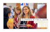 SUMMER & FALL 2018 SCHEDULE · SUMMER & FALL 2018 SCHEDULE SUMMER 2018 FALL 2018 SPRING 2019. REGION: India & Israel Study in the USA - 9 events across 3 products STUDY IN THE USA