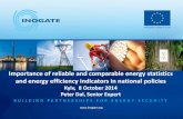 Importance of reliable and comparable energy statistics ... · Importance of reliable and comparable energy statistics and energy efficiency indicators in national policies Kyiv,