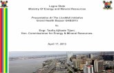 Lagos State Ministry Of Energy and Mineral Resources · Ministry of Energy and Mineral Resources (MEMR) The Ministry of Energy and Mineral Resources was established by Mr. Babatunde