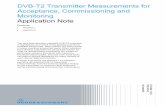 DVB-T2 Transmitter Measurements for Acceptance ... · For complex DVB-T2 signals, the DVB-T2 modulator must be configured via the T2-MI stream (ETSI TS 102 773 modulator interface).