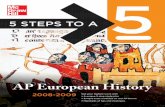 FIVE STEPS TOA - WordPress.com€¦ · AP European History Practice Test 1, 243 Answers and Explanations, 258 Suggestions and Outline for the DBQ, 271 Suggestions and Outlines for