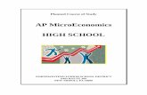 AP MicroEconomics HIGH SCHOOL...INTRODUCTION The AP MicroEconomics curriculum guide contains planned course formats for the Northwestern Lehigh School District. The content of this