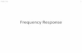 Frequency Response - California State University, Northridgenhuttho/me584/Chapter 8 - Frequency Response.pdf · Frequency Response 20 log ( / ), 1 1 1 Normalized output response amplitude