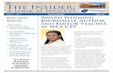The Insider - Wayne County Community College District WCC INSID… · Denise Crittendon is a veteran journalist and the founding editor of the former African American Family Magazine,