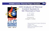 CFD Analysis of Thermal Control System in NX Thermal & Flow · – Fluid and 3D thermal model for wall were tested • Tube used 0.075 inches element size • 1D duct mesh (fluid)