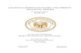 LOUISIANA-DOMICILED BANKS AND THRIFTS FINANCIAL REPORT Rpt 06-2014.pdf · 2014-10-17 · LOUISIANA-DOMICILED BANKS AND THRIFTS . FINANCIAL REPORT . For the Quarter Ended . June 30,