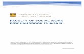 BSW HANDBOOK 2018-2019 FACULTY OF SOCIAL WORK€¦ · There are two BSW program options offered through the Inner City Social Work Program, full-time or part-time studies. Approximately