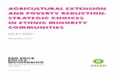 Agricultural Extension and Poverty Reduction: Strategic ... · 02 Key Messages • For agricultural extension to realize its poverty reduction mission, strategic choices are needed