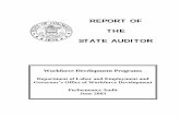 REPORT OF THE STATE AUDITOR - Colorado General Assemblyleg.colorado.gov/sites/default/files/documents/audits/1503_workforc… · The Office of Workforce Development Programs is responsible