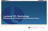 Lumenis’ IPL Technology · 2010 BACKGROUND AND OBJECTIVES: Intense pulsed light (IPL) is regarded as the gold standard of nonablative photo-rejuvenation. Yet there is still a need