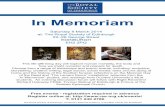 In Memoriam - Royal Society of Edinburgh Memoriam.pdfThe anatomists of today stand on the shoulders of past giants – Galen, Da Vinci and Vesalius to name but a few. Whilst the history