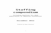 Staffing Compendium 2012 · Web viewStaffing c ompendium including Equality Act 2010 publication of equality information December 20 1 2 Produced by Human Resources Introduction This