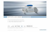 OPTIFLUX 2000 - Fagerberg€¦ · 4 OPTIFLUX 2000 04/2014 - 4000086805 - TD OPTIFLUX 2000 R09 en Highlights • Rugged liners suitable for any water and wastewater application •