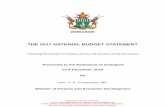 THE 2017 NATIONAL BUDGET STATEMENT - Zimbabwe... Treasury will, however, continue to provide Quarterly Treasury Bulletins, capturing quarterly macro-economic and fiscal developments,