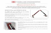 HI-End articulated arms technology Measurement Arms · 2017-11-28 · TOMELLERI ENGINEERING – SPACE Arms ALL the SPACE arms products are MADE IN ITALY. Tomelleri Engineering S.r.l.