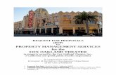RFP for Property management for Fox theater · FOT seeks real property asset and property management services to manage the historic Fox Theater property in downtown Oakland. The