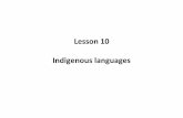 Lesson 10 Indigenous languages - GTA NSWgtansw.org.au/geography-alive/files/S3T2U2/25. Lesson 10 Powerpoi… · Madi Madi Dadi. Narió.D Wiilman Kaniyang Bibbulman GREAT Narangga