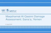 Maqshamat Al Qasimi Damage Assessment: Sana’a, Yemen · Damage Assessment of Maqshamat Al Qasimi, Sana’a, Yemen 2 UNITAR– UNOSATanalysed imagery over the Old City of Sana’a,