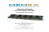 Memory Upgrade for the Fanuc 15B CNC - MEMEX Inc.€¦ · for the Fanuc 15B control, and consists of the following sections: Installing the Fanuc 15B Memory Upgrade explains how to