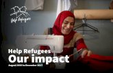 Help Refugees Our impact...Our story Help Refugees is a movement of thousands of everyday people, taking action to improve the lives of refugees and displaced people. In a little over