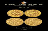 classical numismatic gallery...classical numismatic gallery A Proprietary Concern established by Shatrughan Saravagi (Since 1984) 105, 3rd Eye Complex, C. G. Road, Panchvati, Ahmedabad